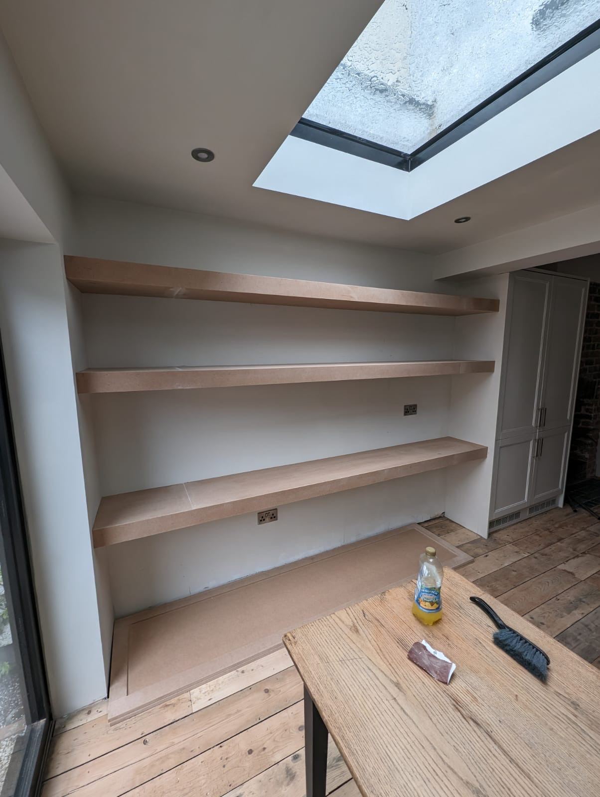 Living-room built-ins — Alcove shelving and cabinets, Bristol